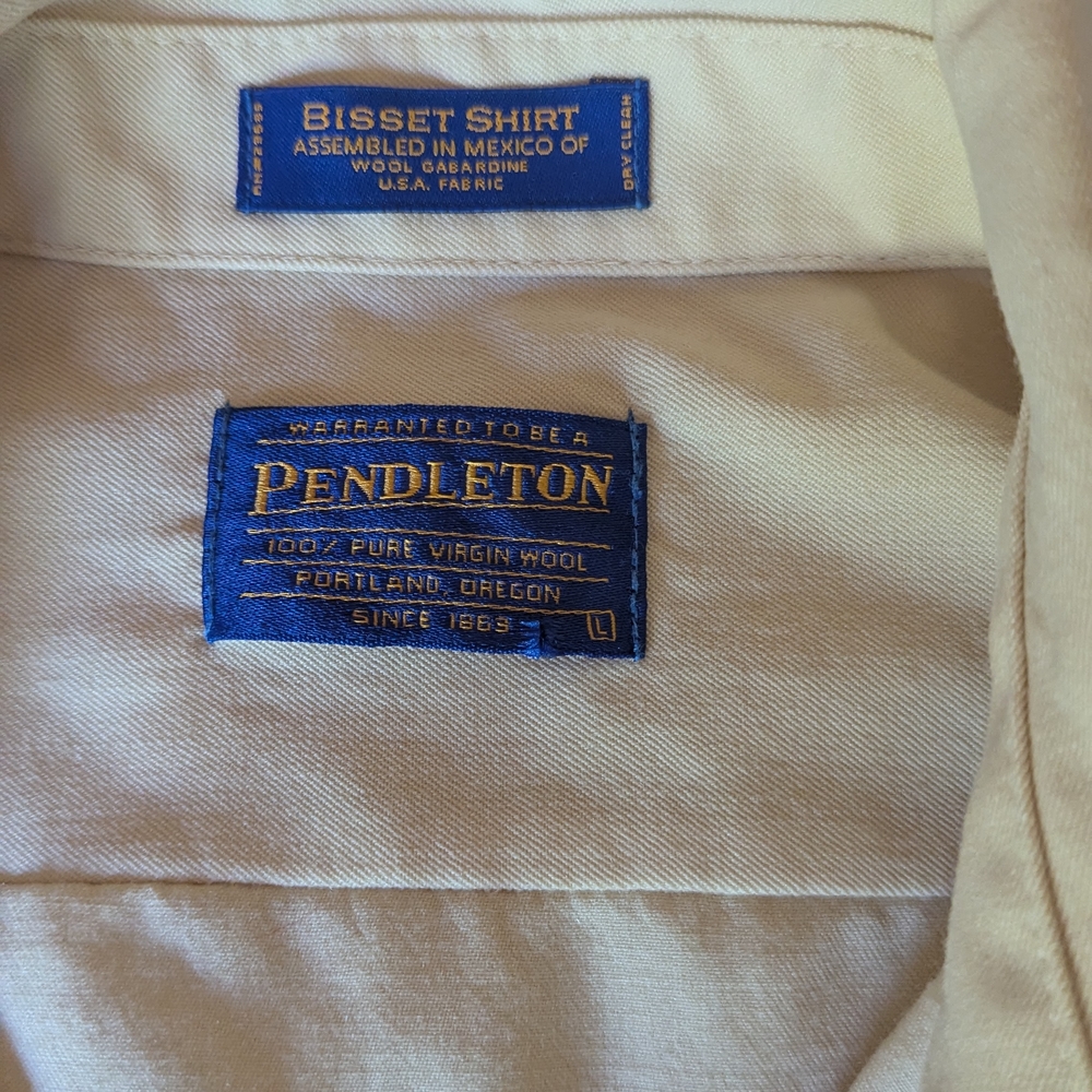 Pendleton Men's Beige Button-Down Shirt - image 7